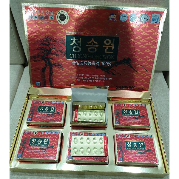 [HÀNG MỚI VỀ] Tinh Dầu Thông Đỏ CHEONGSONGWON HÀN QUỐC,Hộp 180 Viên