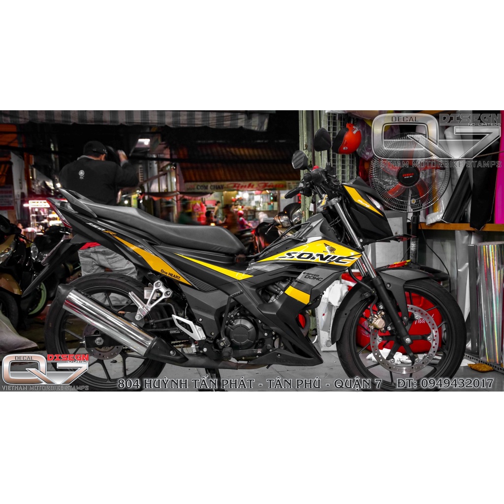 Tem Rời SONIC 150 Đen - decalq7