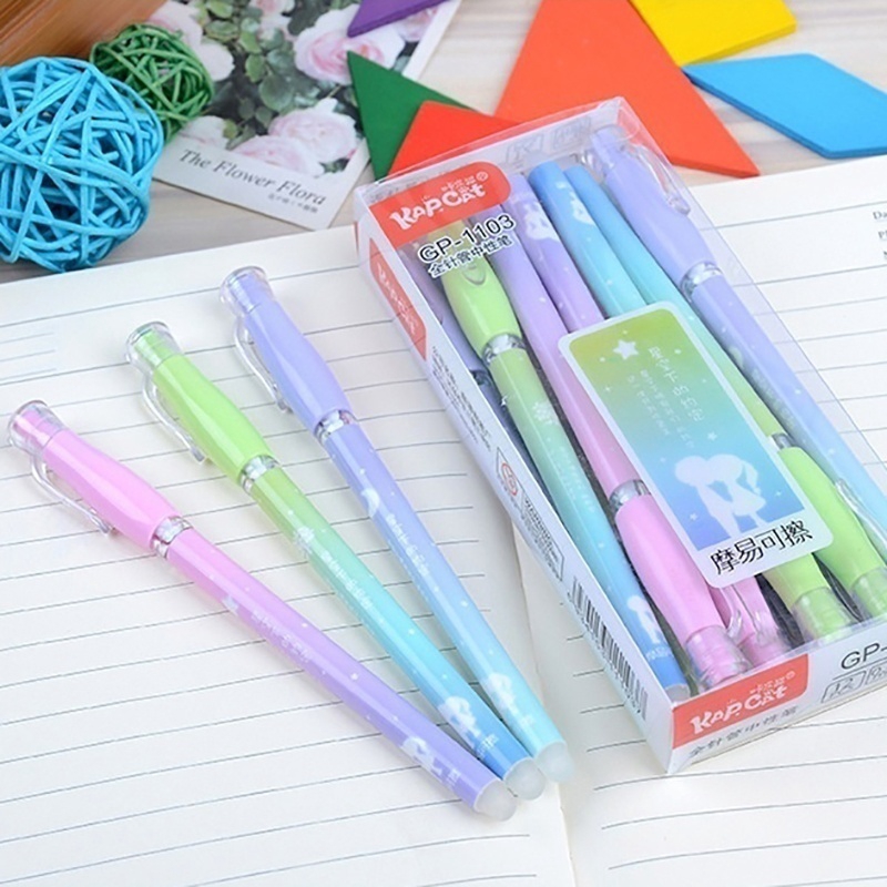 Bút Mực Gel Ngòi 0.38 Họa Tiết Dễ Thương Có Thể Xóa Được