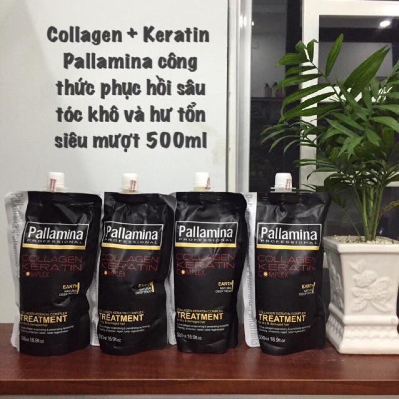 Pallamina professional keratin collagen complex treatment Kem ủ Tóc Chính hãng 500ml italia