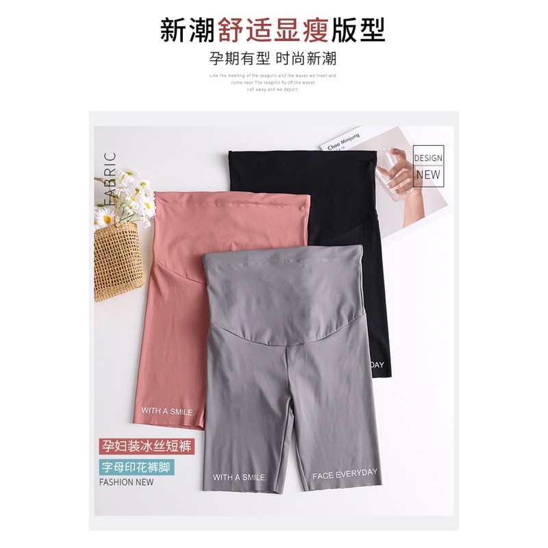 oder quần legging đùi vải thui lạnh cho bà bầu! kèm ảnh thật