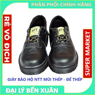 GIÀY BẢO HỘ LAO ĐỘNG NTT MŨI THÉP ĐẾ THÉP CHỐNG ĐINH