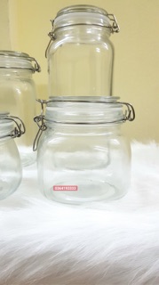 set 2 Hũ thủy tinh nắp cài 700ml