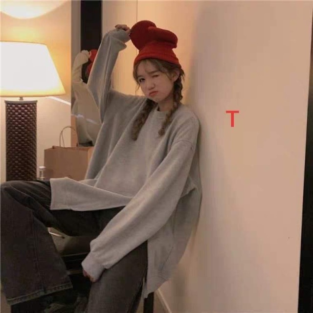 Áo bo gấu xẻ tà trơn T.TH447