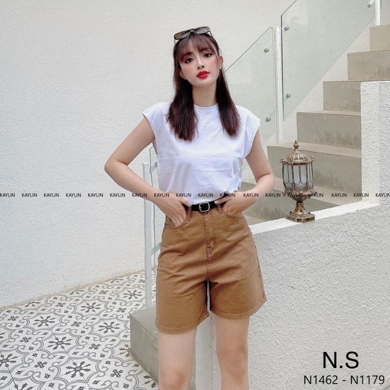 Quần jean ngố kèm đai hàng QCL1