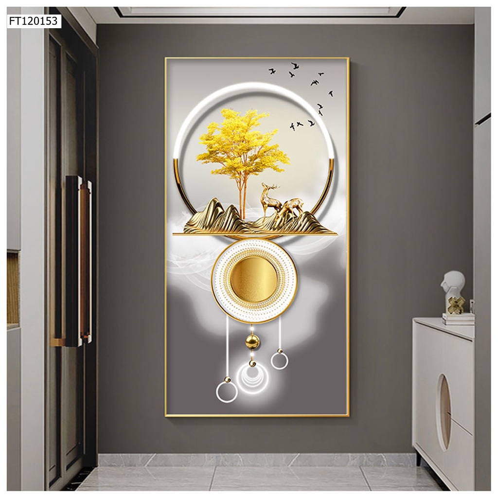Tranh tráng gương in UV 5D Mica bóng mịn Joce.Decor No1, tranh treo tường decor bền đẹp 40 năm Ko phai màu