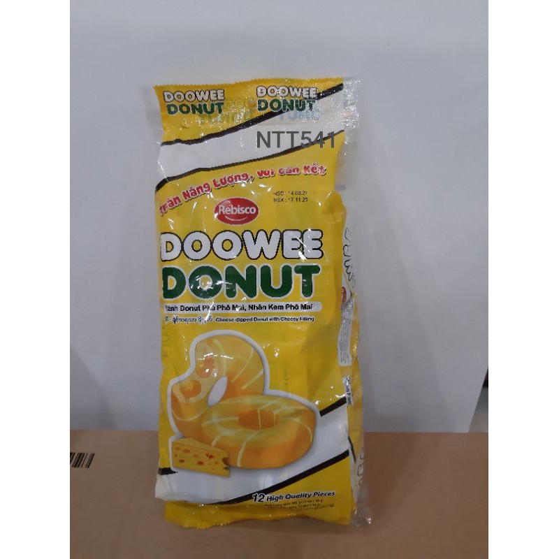 Bánh Doowee Donut Nhân Kem Phô Mai I 12 cái/bịch