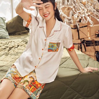 Vibes đồ bộ pijama ngắn sunflower py set