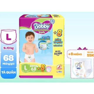 [Đủ Size] Tã Quần Siêu Thấm Bobby M74, L68, XL62, XXL56