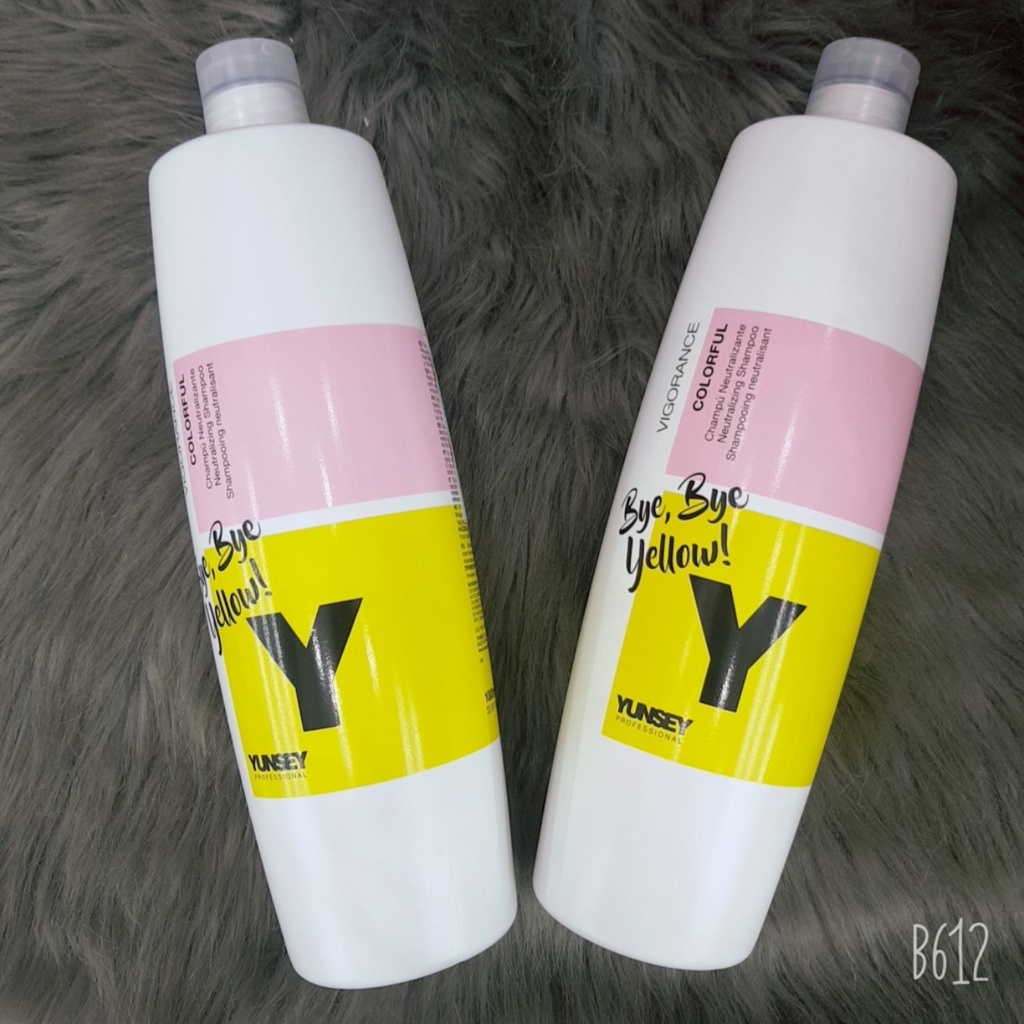 Dầu gội triệt ánh vàng Yunsey Bye-Bye Yellow Shampoo 1000ml