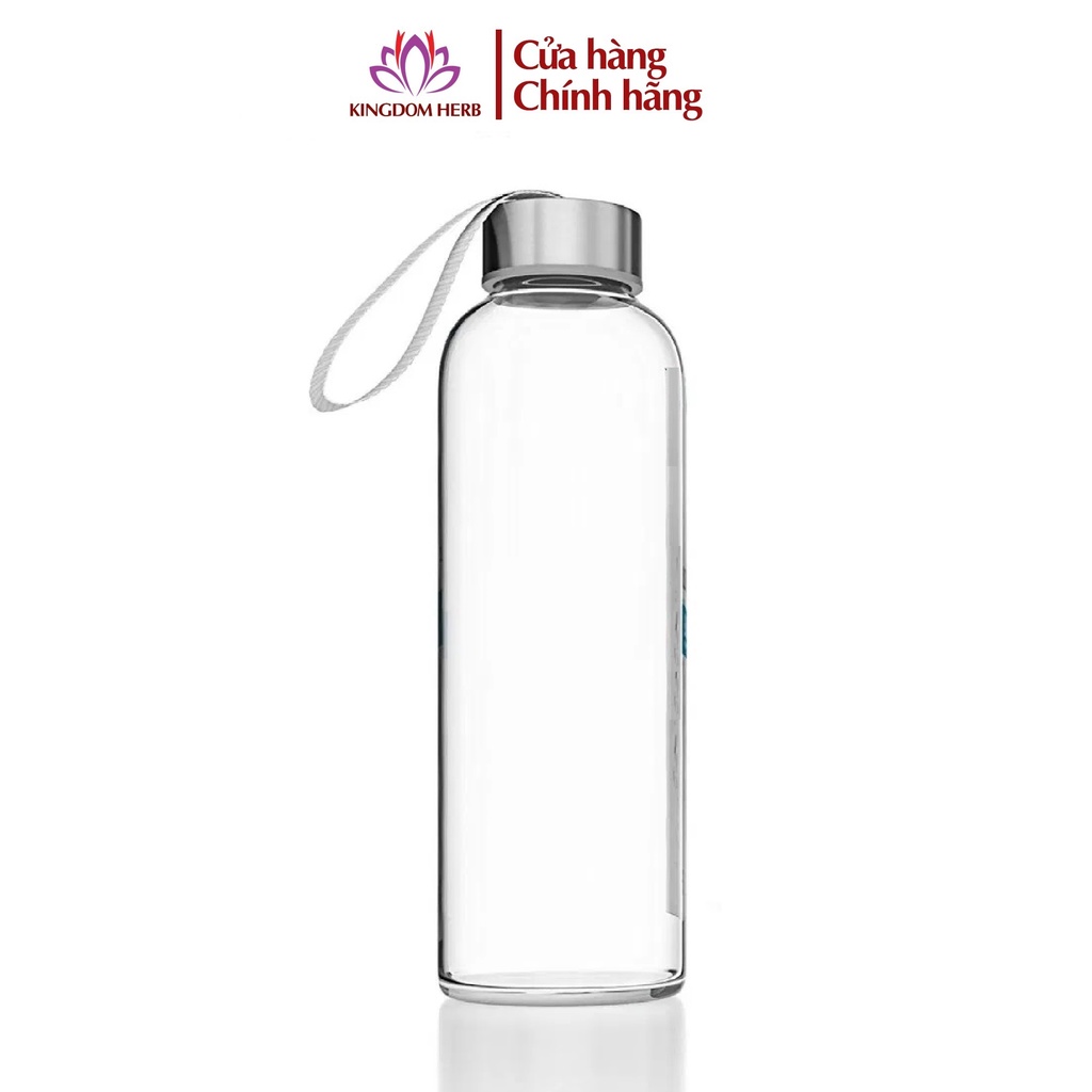 Bình thủy tinh saffron Kingdom Herb cao cấp, có nắp và dây xách 500ml