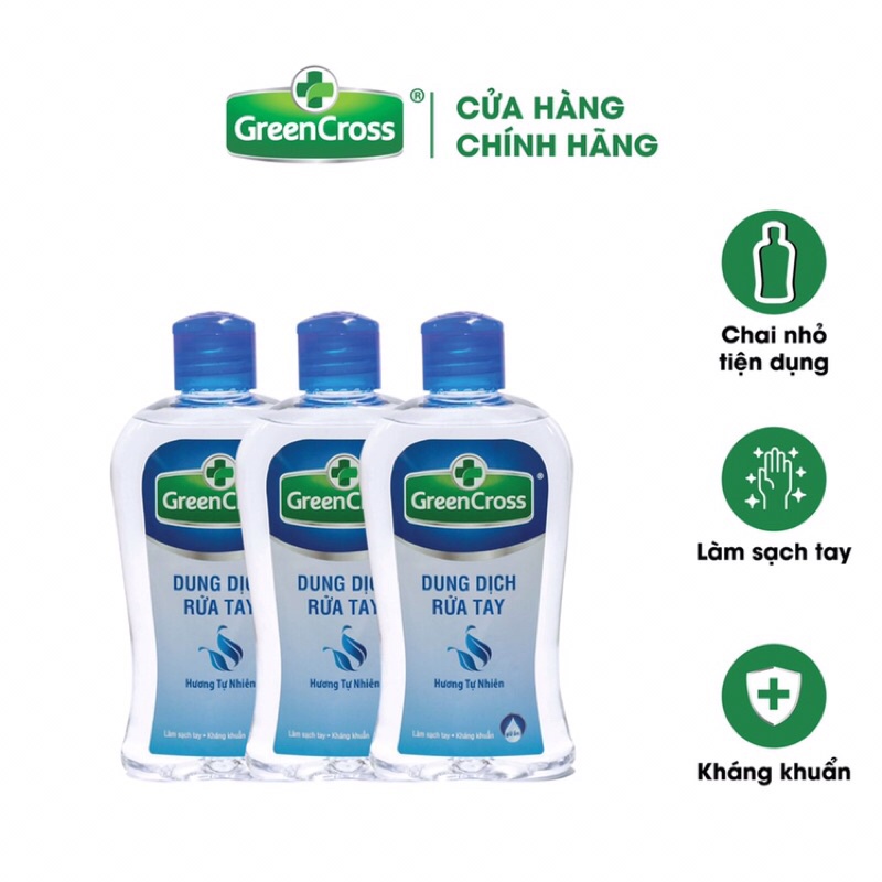 Nước Rửa Tay Green Cross Hương Tự Nhiên 250ml - NSX 27/10/2021