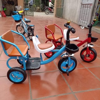 Xe đạp trẻ em 🔥FREESHIP🔥 Xe Đạp Xích Lô 2 Ghế Cho Bé Từ 2-6 tuổi