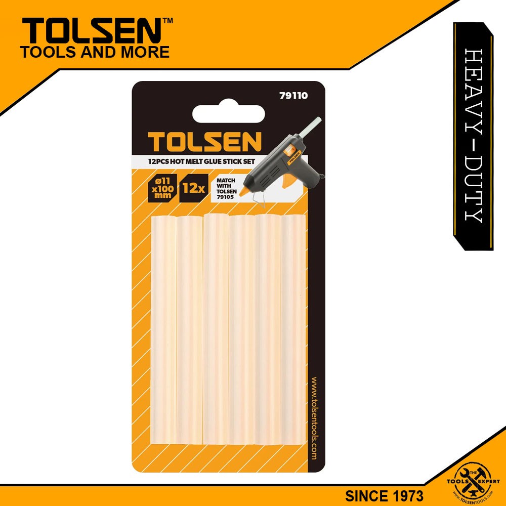 Keo nến 100mm tolsen 79110 (bộ 12 cây)