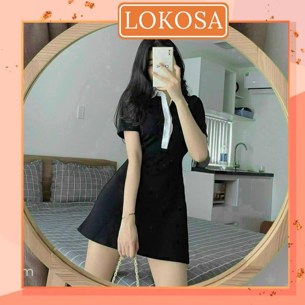 Đầm Polo Nữ LOKOSA Váy Body Dự Tiệc Cưới Chất Thun Suông Thiết Kế Đi Chơi Trẻ Trung VD024 | WebRaoVat - webraovat.net.vn