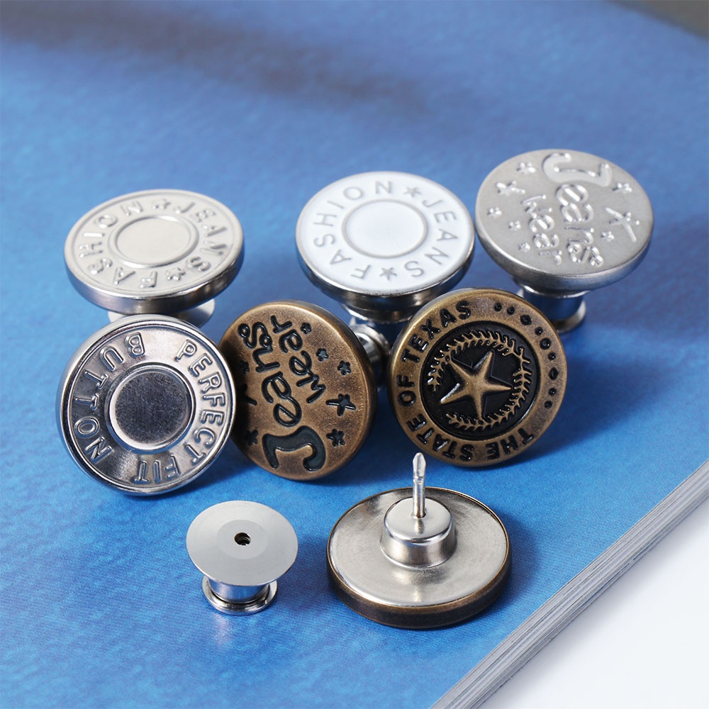 Bộ 1/4 Nút Gài Quần Áo Bằng Kim Loại Tùy Chỉnh Tiện Dụng Thời Trang