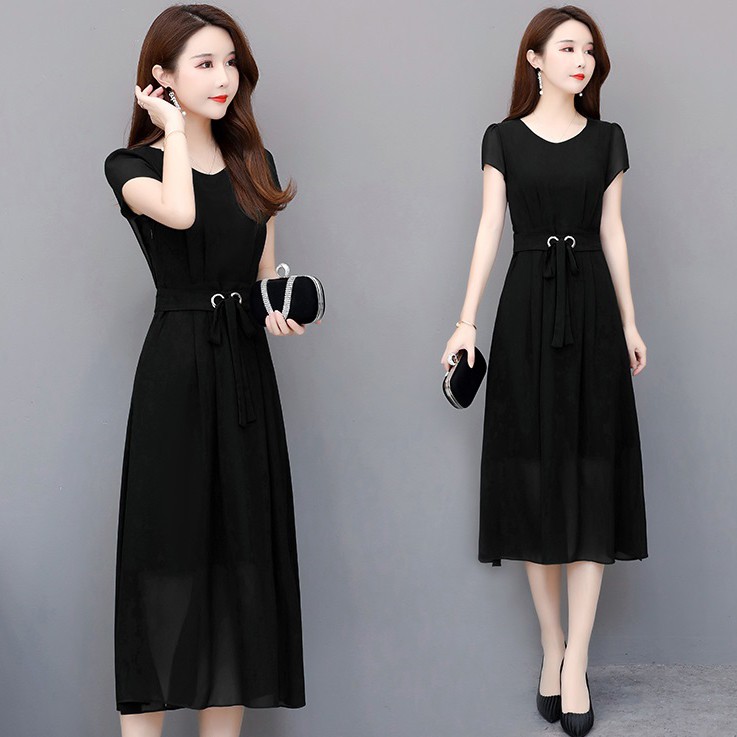 Đầm voan chiffon 2 lớp mùa hè VH48