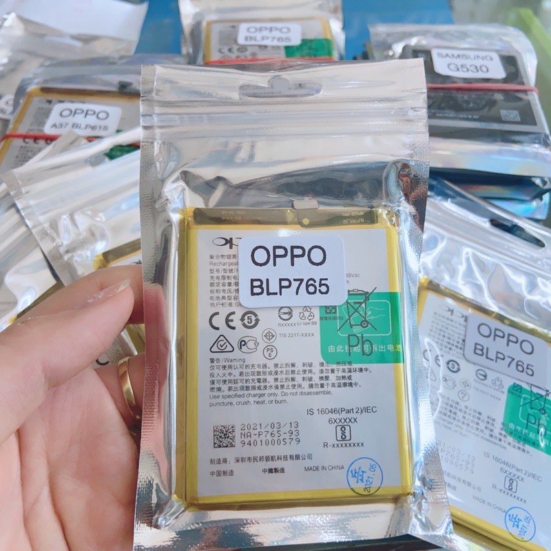 PIN GẮN TRONG OPPO A91 / mã BLP 765 chất lượng tốt bảo hành 3 tháng