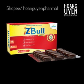 Viên tăng lực tỏi đen nhân sâm Zbull - Hộp 60 viên