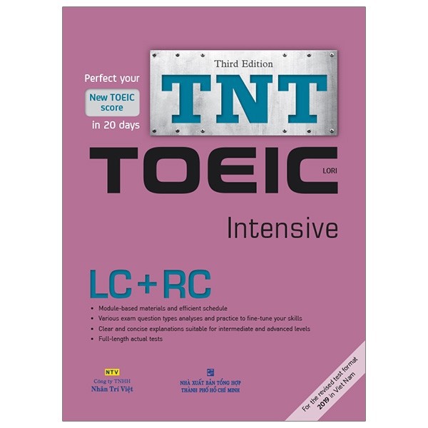 Sách - TNT Toeic Intensive LC + RC (bản thứ ba) (kèm 1 đĩa MP3)