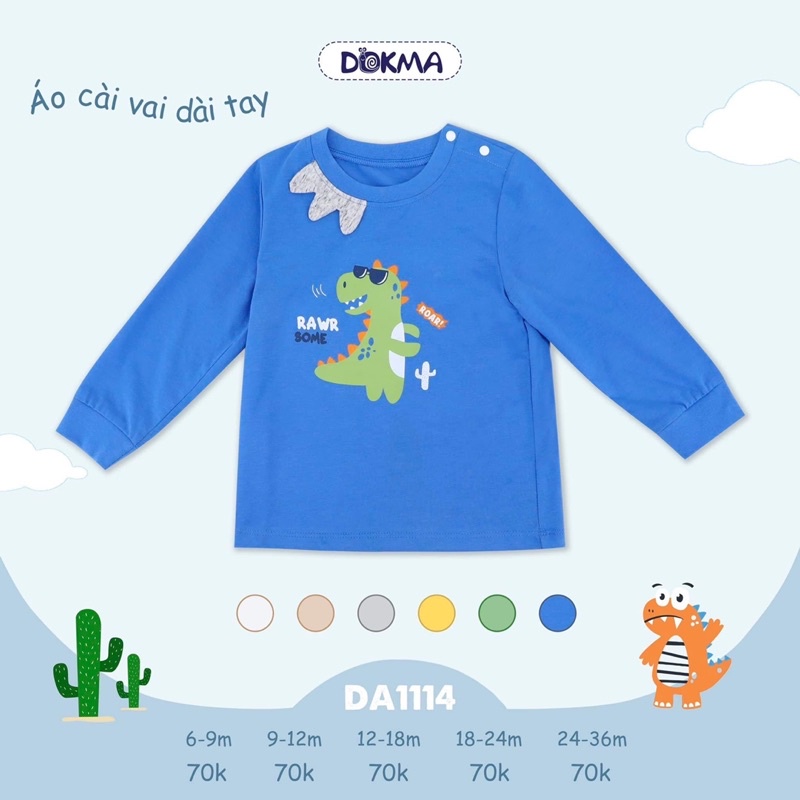 Áo dài tay dokma bé trai