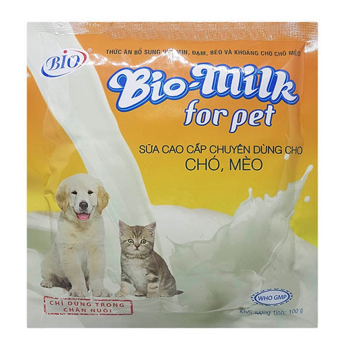 Sữa cho chó mèo bio gói 100gr