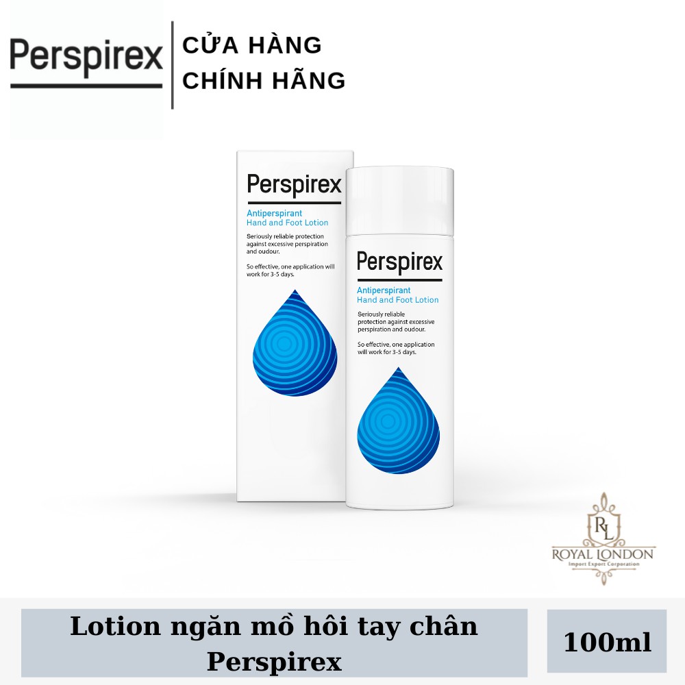 Lotion ngăn mồ hôi tay chân hiệu quả đến 3 ngày Perspirex Foot Lotion 100ml