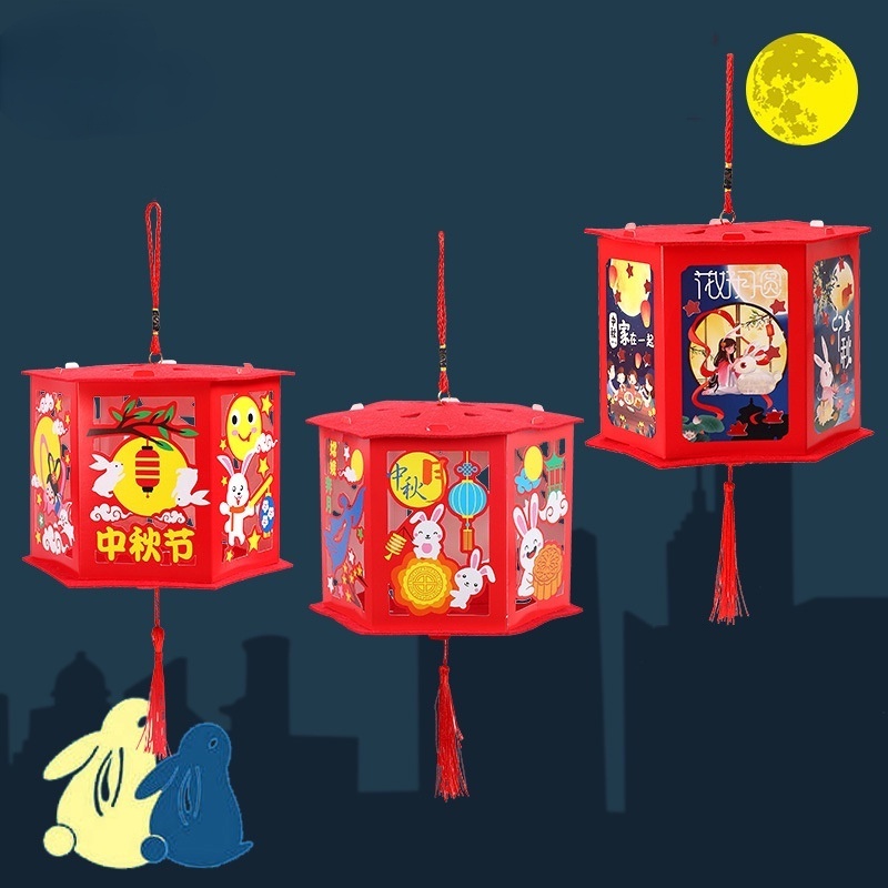 Lồng Đèn Giấy Thủ Công Nhiều Màu Sắc Sử Dụng Pin Dùng Trang Trí Lễ Hội