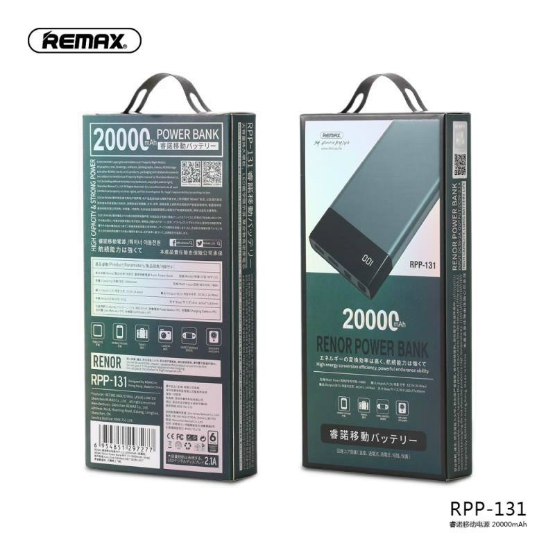 Pin sạc dự phòng 20000mah Remax RPP-131