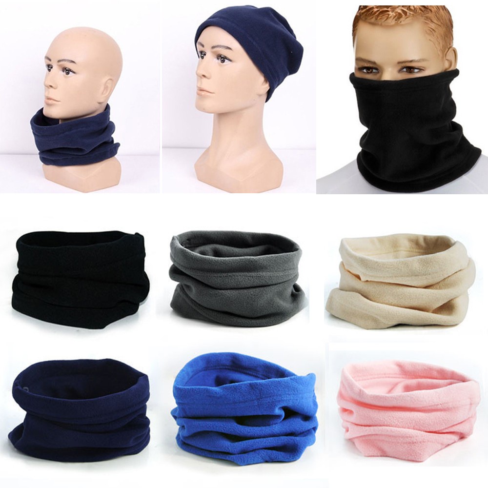 Khăn Choàng Cổ Kiêm Mũ beanie Giữ Ấm Thời Trang Nhiều Màu Cho Nam Và Nữ