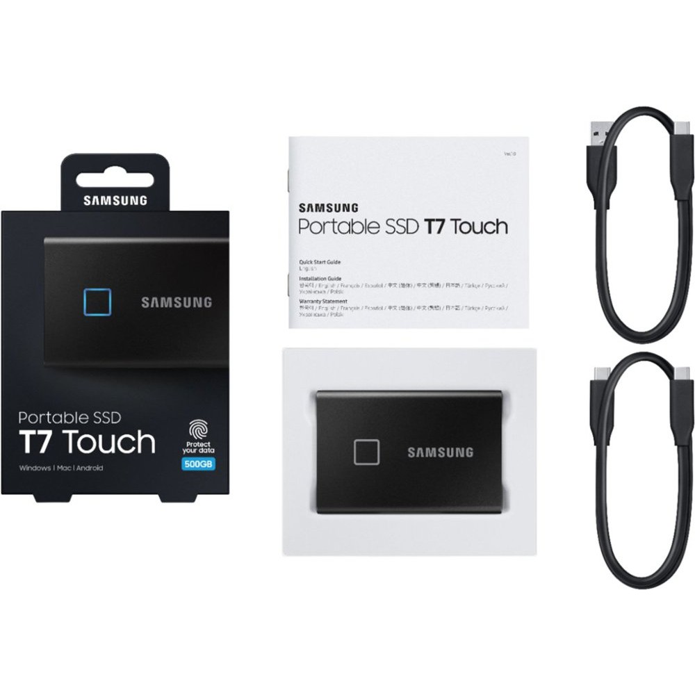 Ổ cứng di động SSD Portable Samsung T7 Touch 500GB - USB 3.2 Gen 2 | BigBuy360 - bigbuy360.vn