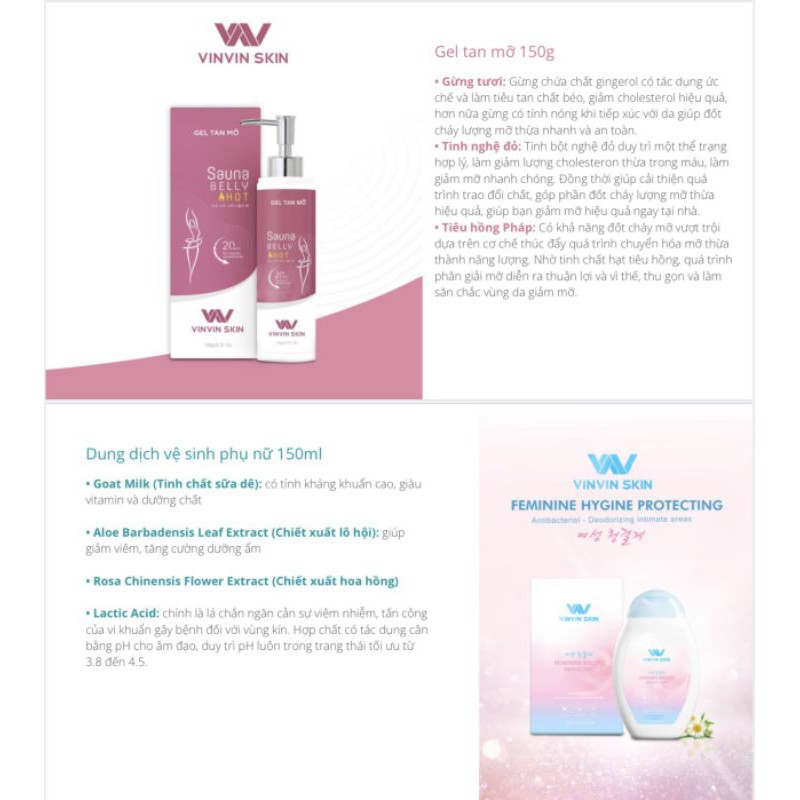 Gel tan mỡ/ kem tan mỡ bụng- VinVin Skin- giảm 3-5cm vòng bụng sau 1 tuần | BigBuy360 - bigbuy360.vn