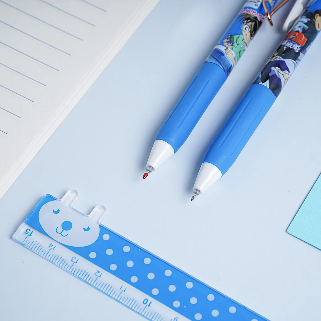 Bút bi mực gel đen cao cấp ngòi 0.5mm hình in Anime Detective Conan kèm hộp giấy DT-0383