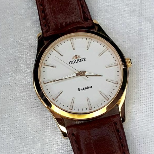 Đồng hồ ORIENT Nam dây da kính sapphire chống nước