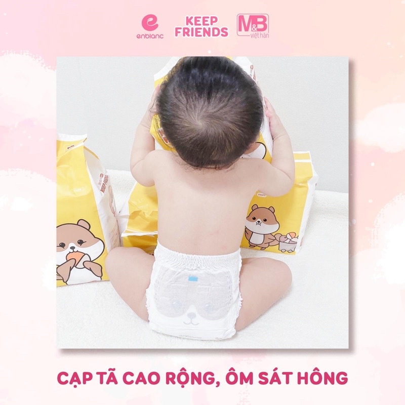 Bỉm quần/dán Enblanc KEEP FRIEND nội địa Hàn quốc (mẫu mới 2020) S40/M32/L26/XL22/XXL18