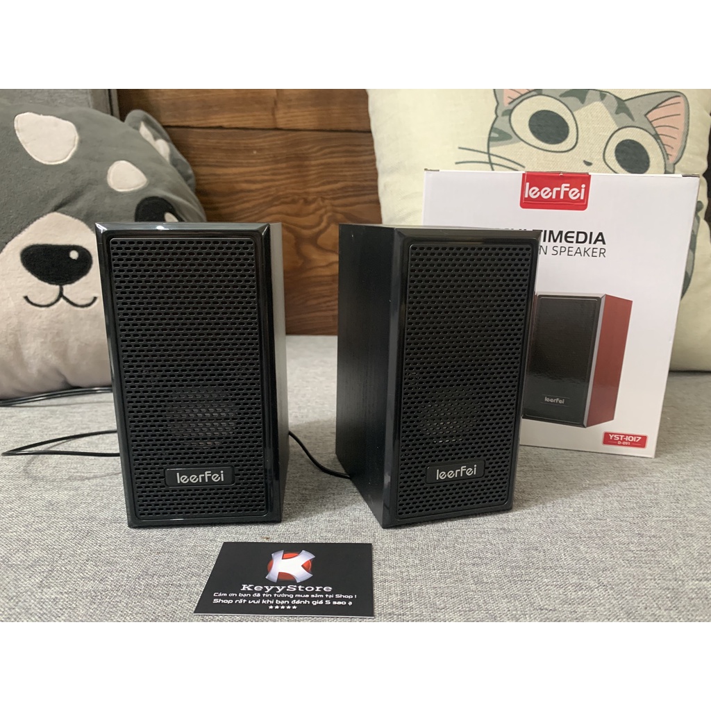 ❤️KeyyStore❤️ Loa Vân gỗ mini Loa gỗ 2.0 mini Loa laptop mini 1017 D091 cho máy tính laptop PC Âm Thanh KhủngSiêu bền