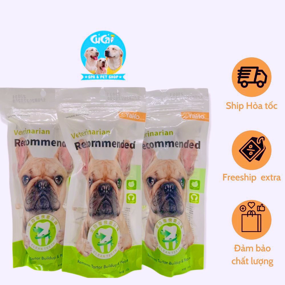Xương bàn chải Yaho 162g gặm sạch răng cho chó