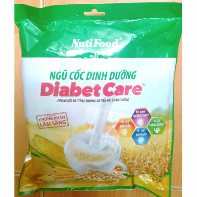 Ngũ Cốc Dinh Dưỡng Nguyên Cám NutiFood Diabet Care bịch 400g