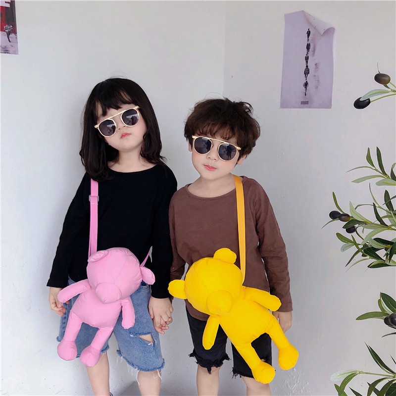 Túi Đeo Chéo Hình Gấu Bông Dễ Thương Thời Trang Cho Bé Gái 2022