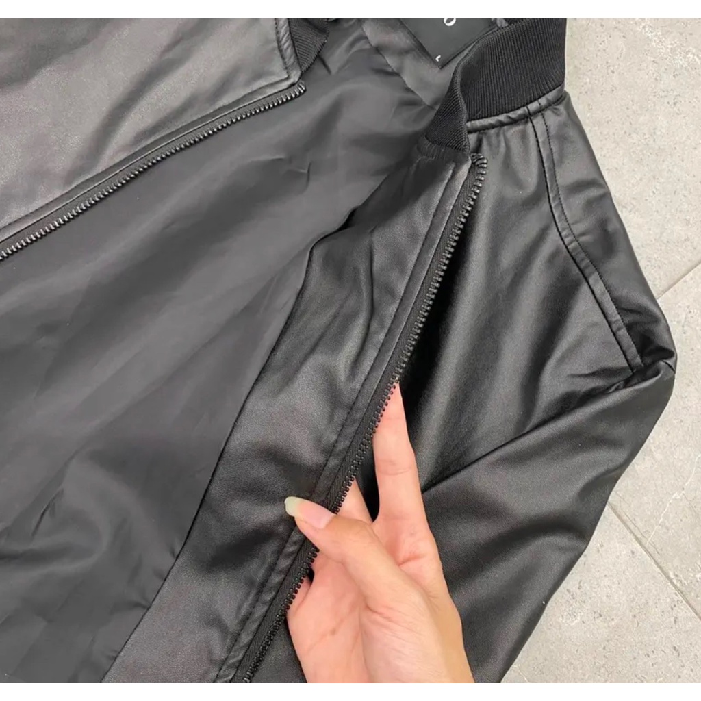 Áo khoác nam da lộn lót lông cả thân và tay áo dày ấm phong cách trẻ trung lịch lãm AK