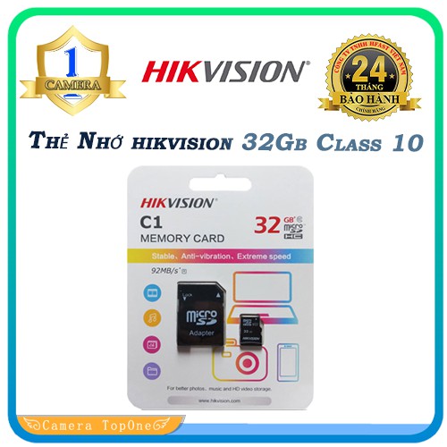 Thẻ Nhớ hikvision 32Gb Class 10