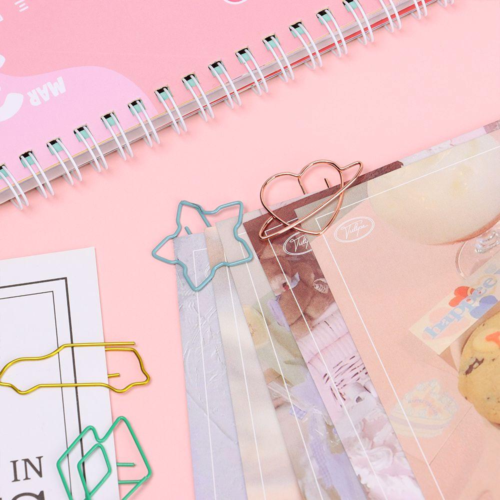 PISTA Set 30 Kẹp Giấy Đánh Dấu Trang Sách Hình Động Vật Dễ Thương
