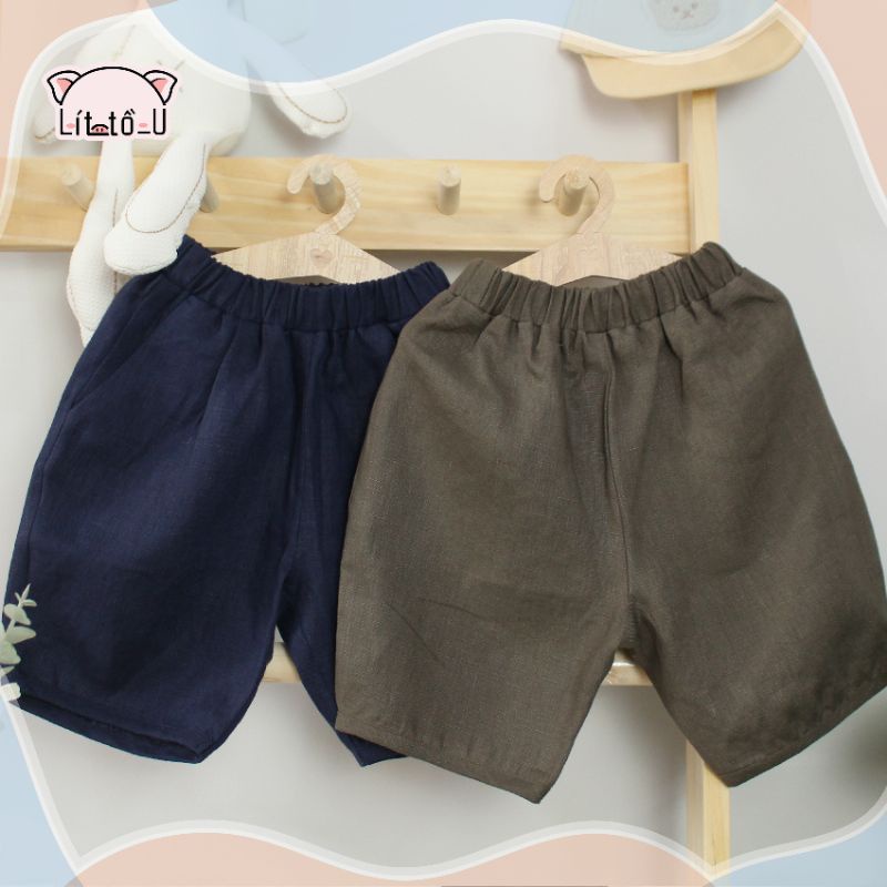 Quần lửng Linen Premium cho bé trai, bé gái LÍT_TỒ U