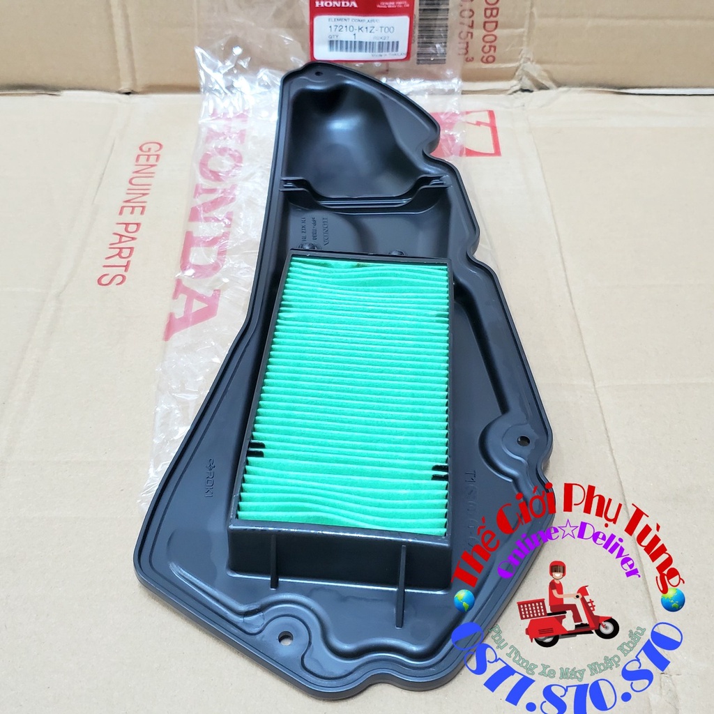 Lọc gió Vario 160cc - Click 160cc zin honda thái lan - 17210-K1Z-T00