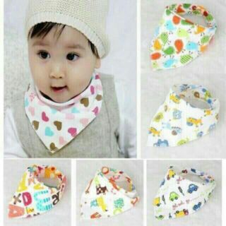 Yếm cotton cúc bấm hình thú