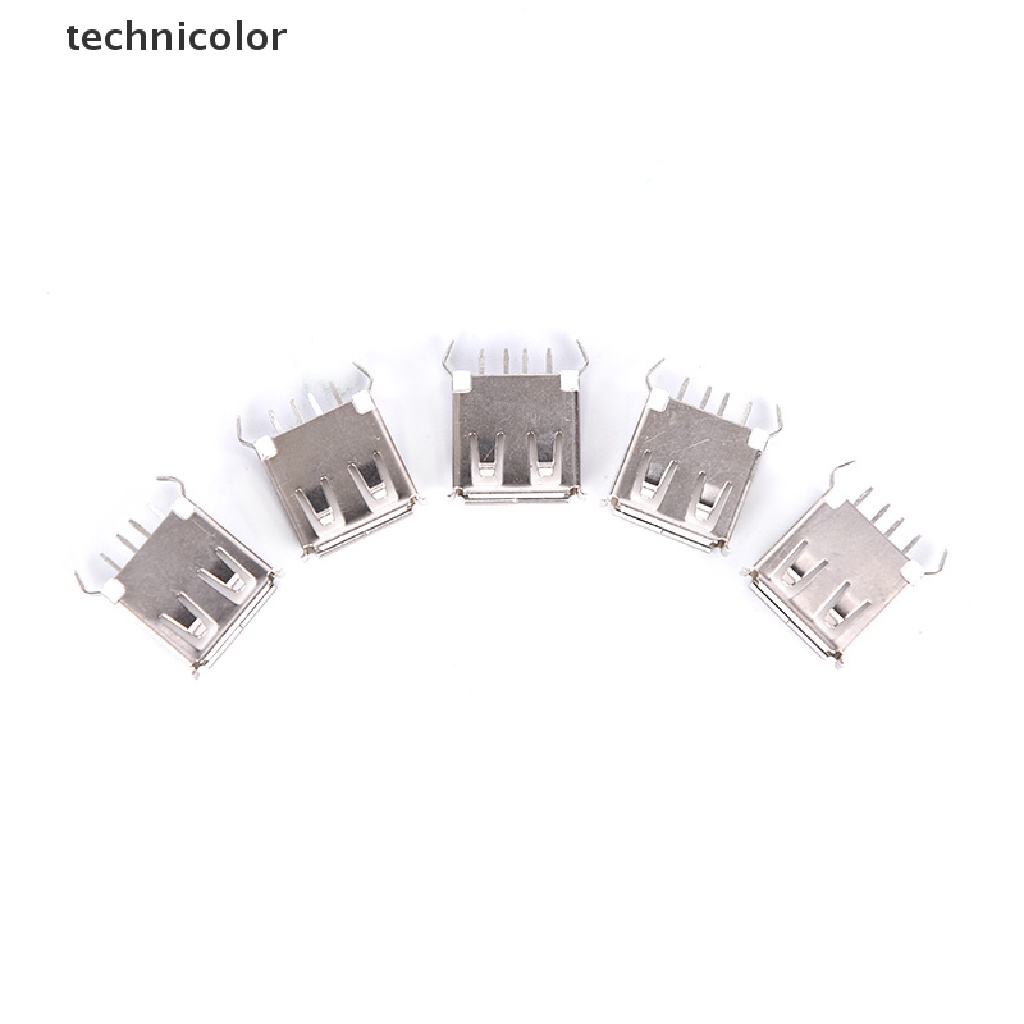 Giắc Cắm Đơn Cổng USB 2.0 Loại A 4-Pin DIP 180 Độ
