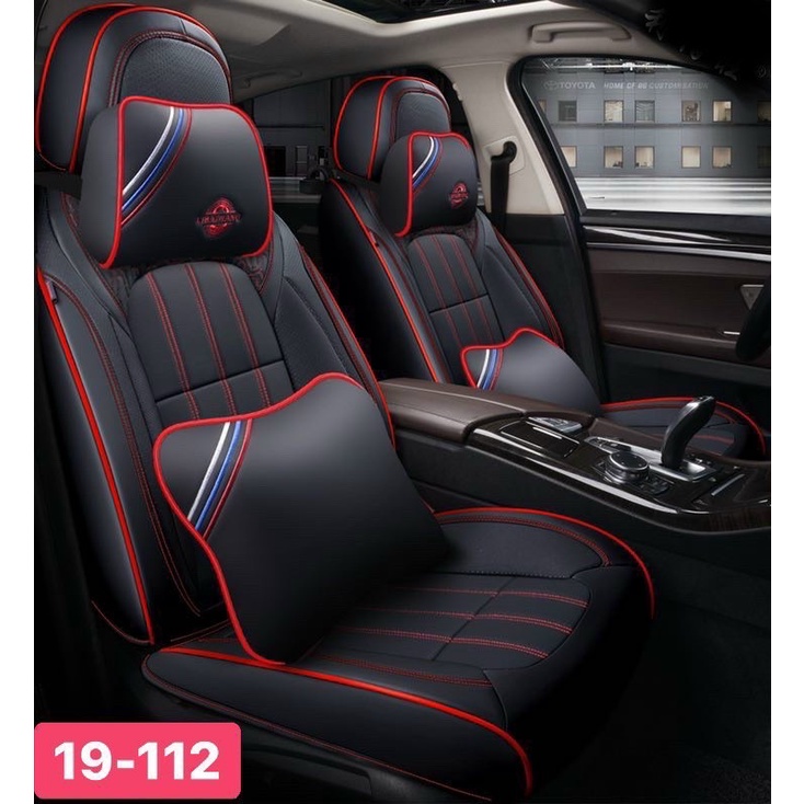 Bộ Áo Bọc Ghế-Đệm ghế  Ô TÔ 5 Chỗ 9D LBW ôm kín 360 Độ Chất Liệu Da PU Cao Cấp