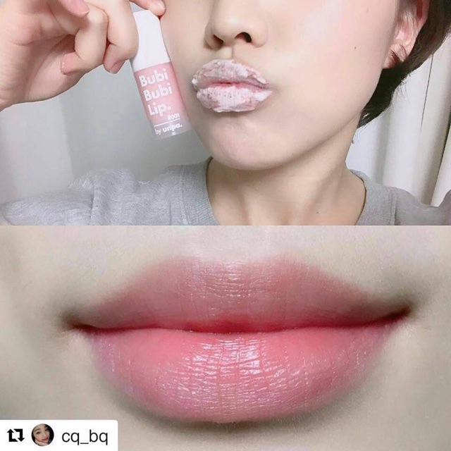 Gel tẩy da chết môi sủi bọt Unpa Bubi Bubi Lip