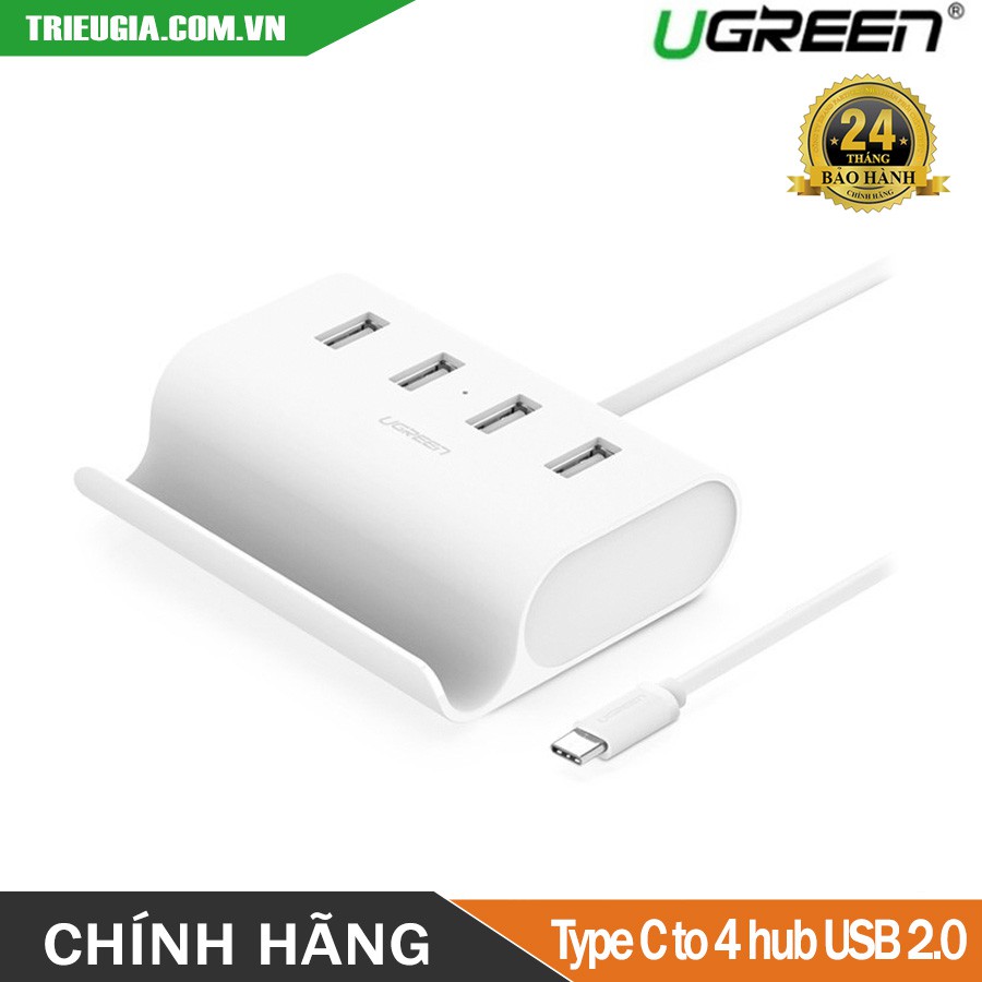 Cáp USB Type C Ra 4 Cổng USB 2.0 Chính Hãng Ugreen 30288
