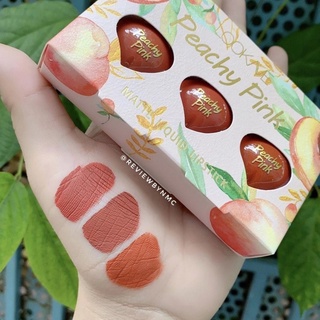 🍑 Set Son Kem Lì Peachy Pink Thái Lan 🇹🇭